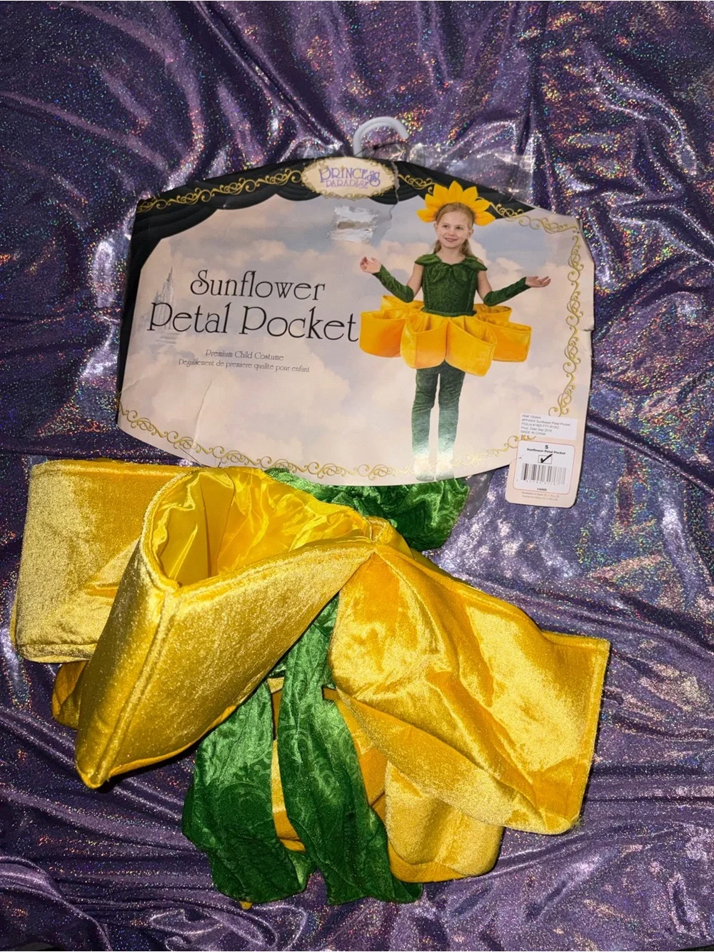 Princess Paradise Sunflower Petal Pocket Child Costume